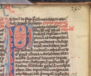 Leaf number used in a Paris Bible (BL, Arundel 311, 13th c)