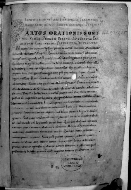 Clm 18474, f. 1r - scanned microfilm image, complete with thumb [http://daten.digitale-sammlungen.de/~db/0007/bsb00077177/images/index.html?seite=5&fip=193.174.98.30]