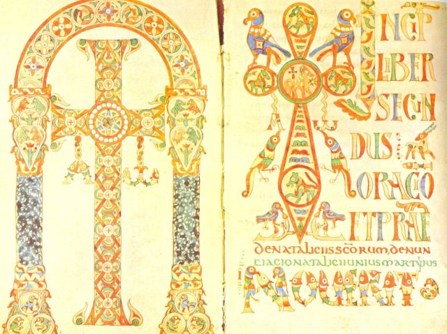 Old Gelasian Sacramentary, probably from Chelles (Bischoff, 1965) or Jouare (McKitterick, 1992.