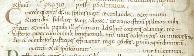 Carolingian script sample (Arundel 155)