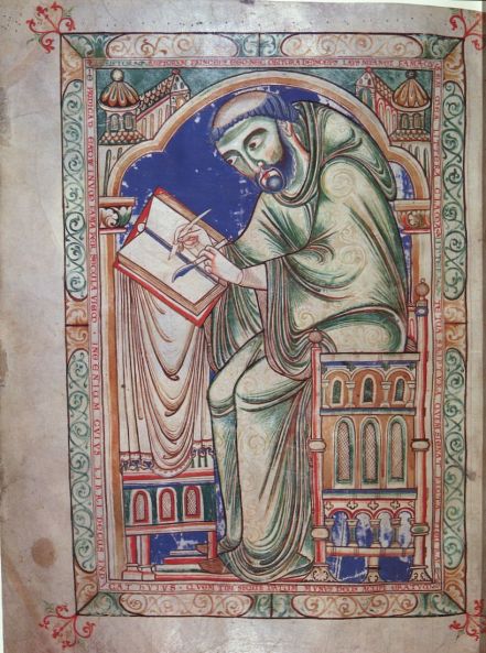 Medieval Scribe at Work